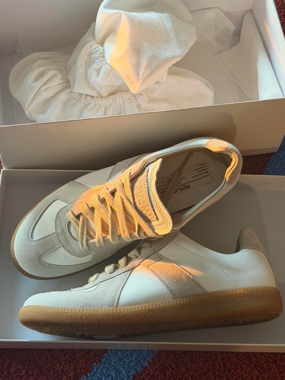 Maison Martin Margiela White and Gum-Soled Women’s Sneakers